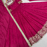 Partywear Silk Anarkali Gown