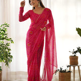 Soft Chiffon Ready To Wear Light Weight Saree