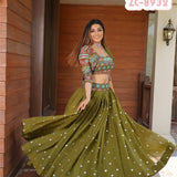 Beautiful Digital Printed Mahendi Lehenga Choli