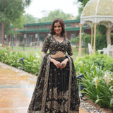 Blink Designer Rangoli Silk Lehenga