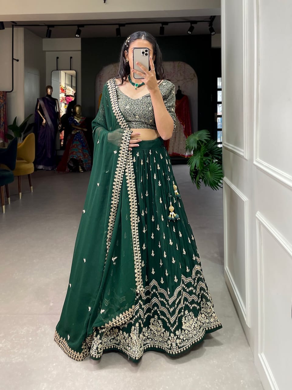 Stunning Sequnce Lahenga Choli