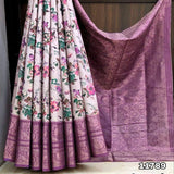 Digital Floral Printed Silk Saree