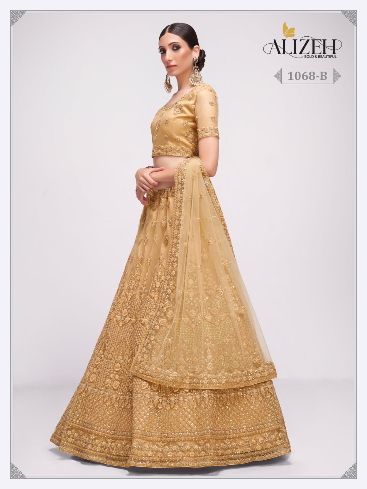 Premium Bridal Net Lehenga Choli