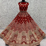 Premium Bride Velvet Lehenga Choli