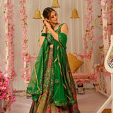 Classy Printed Organza Silk Lehenga