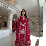 Partylook Embordered Top Plazzo