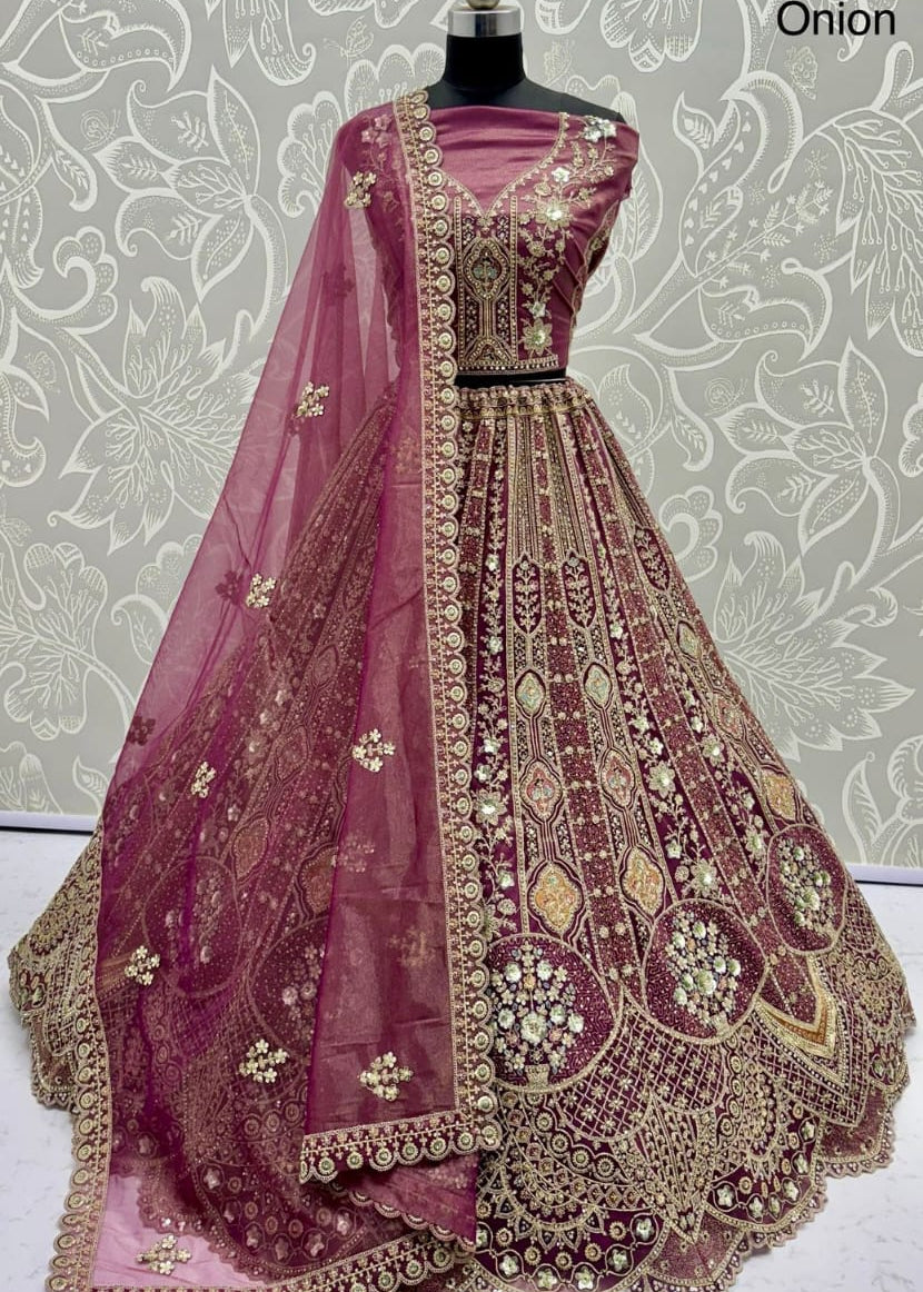 Luxurious Embroidered Wedding Lehenga