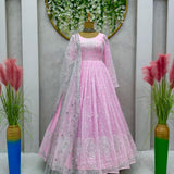 Beautifull Designer Beby Pink Gown