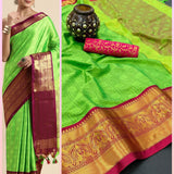 Launching mercerised cotton silk Aura Saree