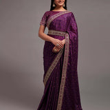 Women's Chinon saree