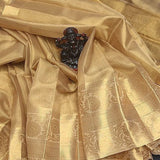 Beautyfull Golden Tissue Silk Saree