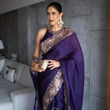 Beautyfull Purple Saree Collection