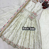 Shiny Partylook Silk Anarkali Suit