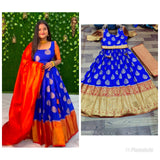 Banarasi Silk Anatakali Gown