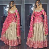 Heavy Pure Chinon Top Lehenga