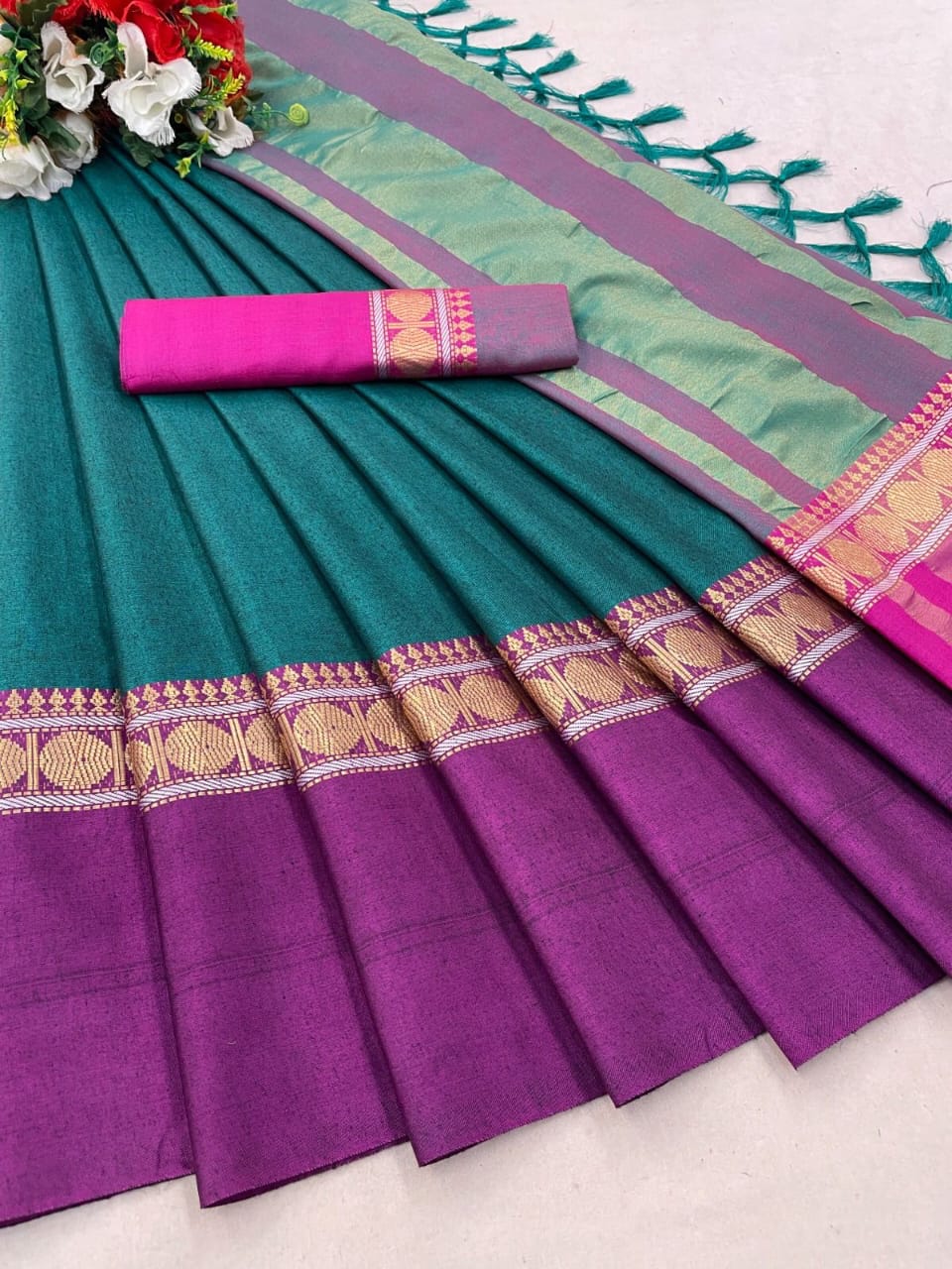 Beautiful  Tone  colour saree