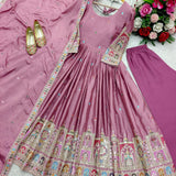 Dandiya Embroidered Anarkali Gown