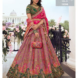 Premium Bridal Wedding Silk Lehenga