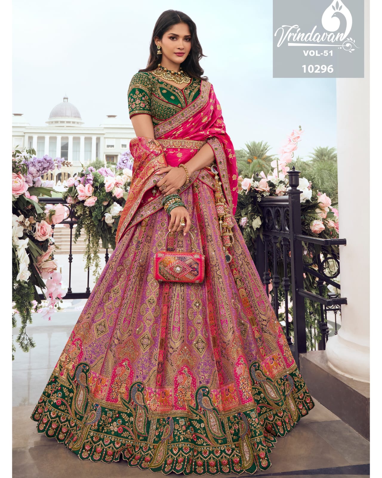 Premium Bridal Wedding Silk Lehenga