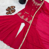 Ethnic Fendy Silk Top Sharara