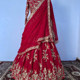 Heavy Bridal Embroider Work  Top Lehenga