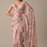 Digital Flower Printed Saree Collection