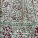 Fabulous Dori Embroidered Designed Party and Reception wear Lehengacholi