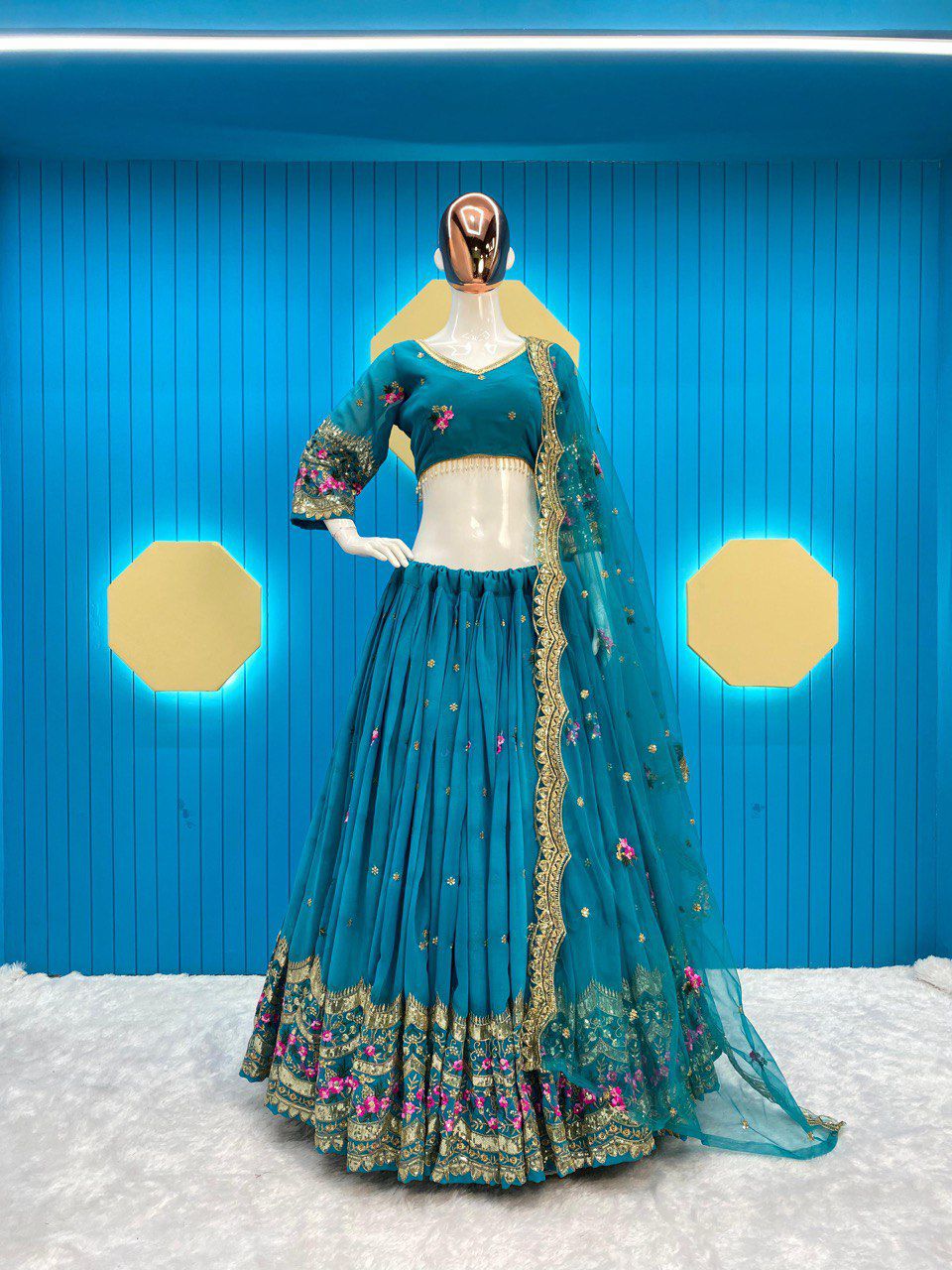 Trending Faux Georgette Lehenga Choli