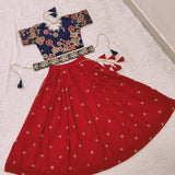 Charming Collection Of Red Kids Lehenga Choli