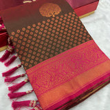 Soft Silk Saree With Zari Weaving