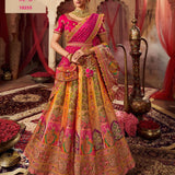 Premium Wedding Silk Jacquard Lahenga