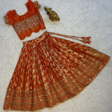 Kids Festive Silk Lehenga Choli