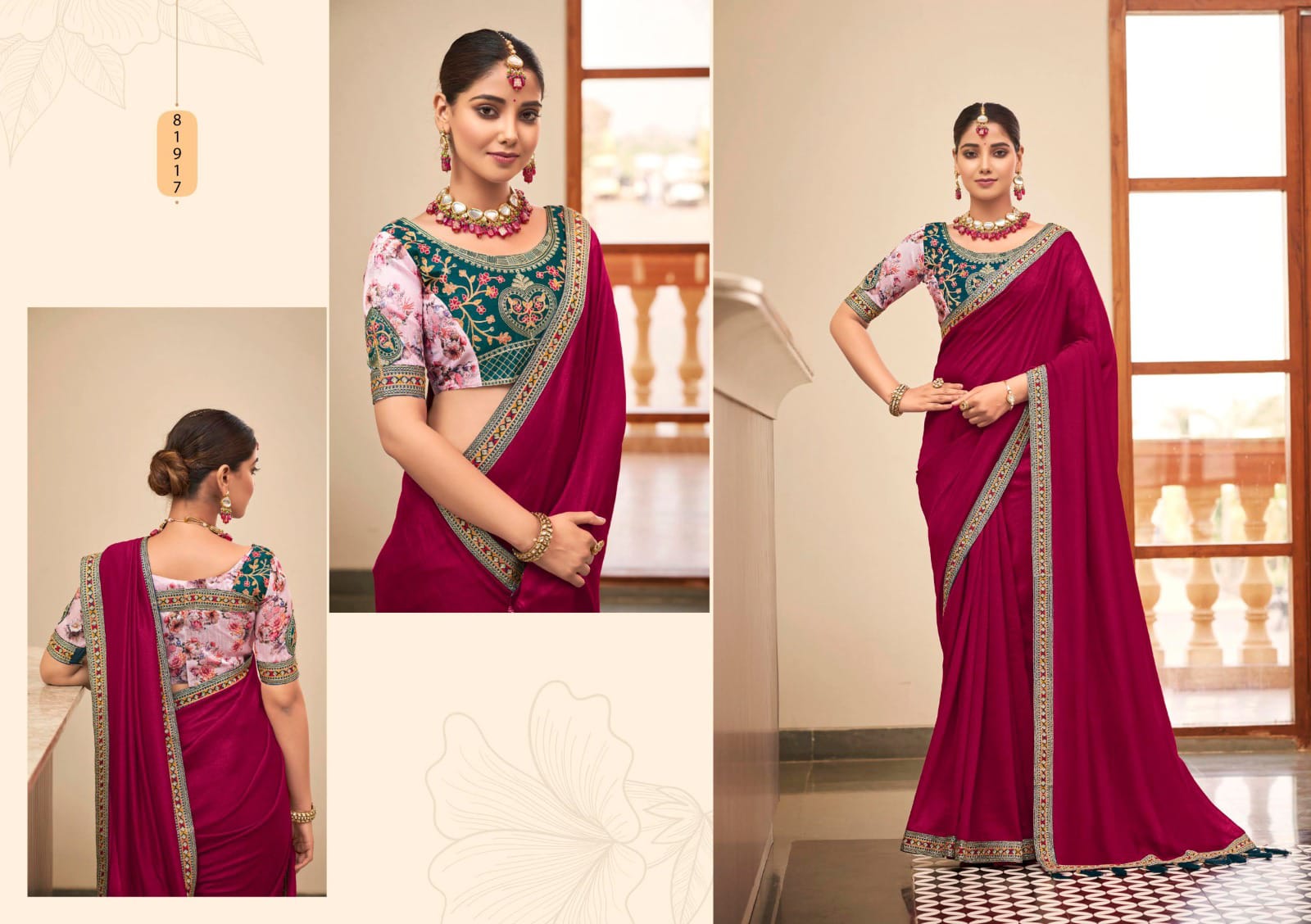 Festive Embroidered Saree Collection