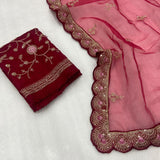 Beautifull Designer Mulberry Saree