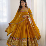 Elegant Embroidered Anarkali Suit