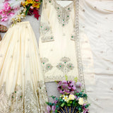 Stylish A-line Silk Top Sharara