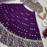 Traditional Purple Lehenga Choli Collection