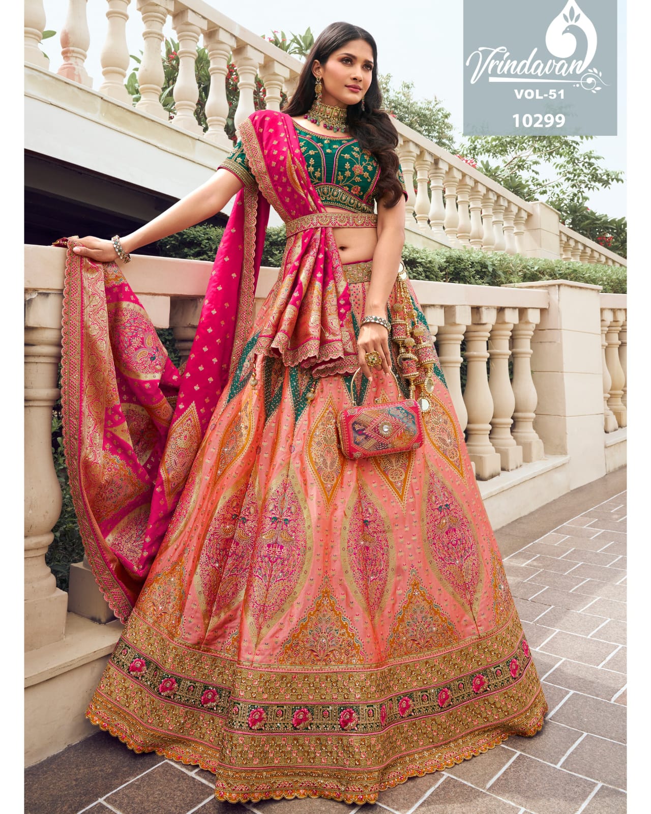 Premium Bridal Wedding Silk Lehenga