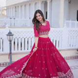 Blooming Ethnic Georgette Lehenga Choli