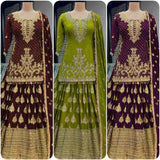 Heavy chinon Top Lehenga