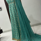 Ready to wear pure banarasi jacquard gown