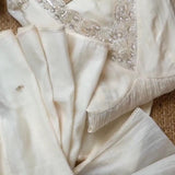 Fancy Heavy Georgette White Suit