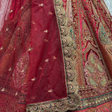 Premium Bridal Wedding Velvet Lehenga