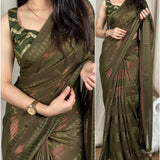 Glamorous saree With Designer Blouse