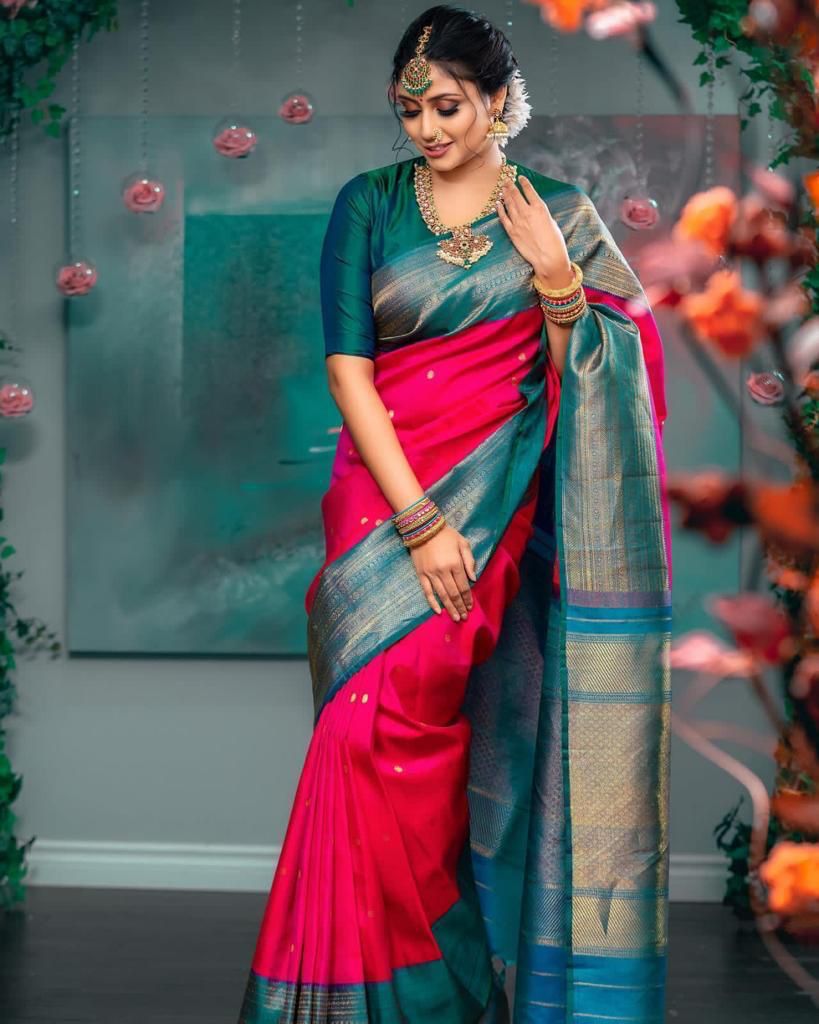 Beautifull Soft Lichi Silk Saree