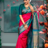 Beautifull Soft Lichi Silk Saree