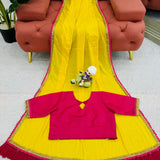 Yellow Occasionaly Cotton Saree Collection