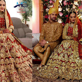 Premium Bridal Velevt Wedding Lehenga