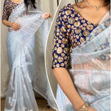 Partywear Organza Saree