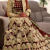 Premium Bridal Velevt Wedding Lehenga